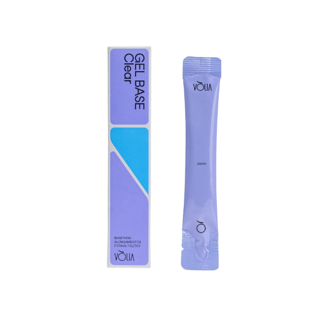 Vòlia Clear Base Gel - Professional Base Coat for Gel Nails - Choose Your Format: 0.32 oz (9 ml) Bottle or 0.42 oz (12 g) Refill Sachet